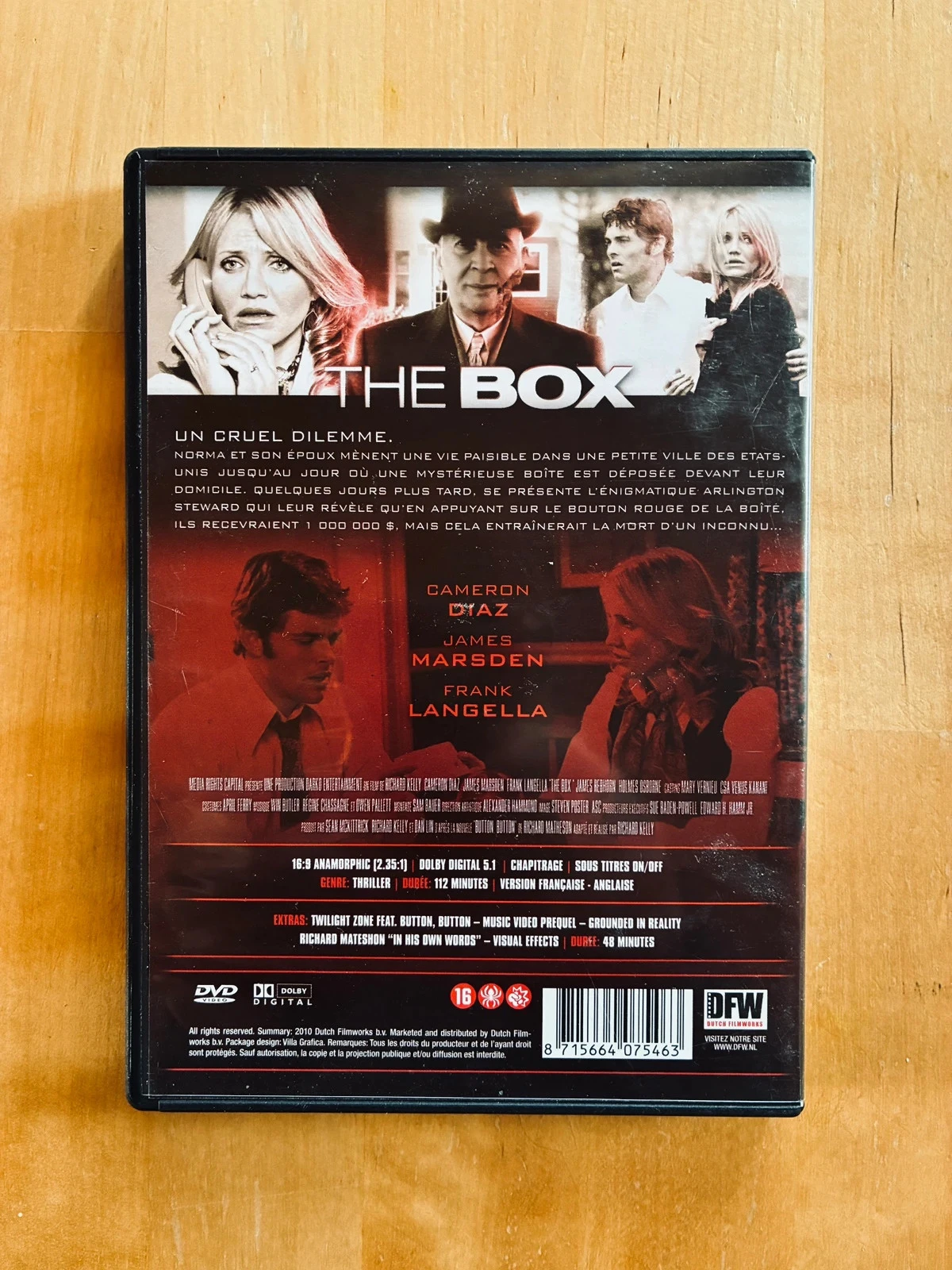 DVD The Box de Richard Kelly. – photo 3